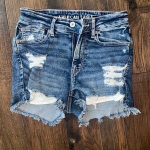 American Eagle ripped jean shorts (size 2)